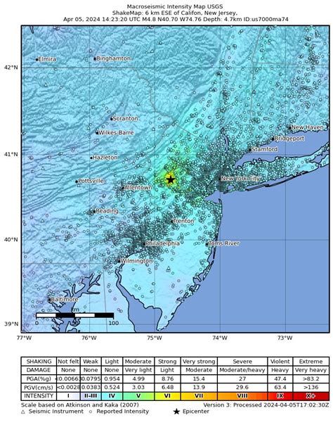 earthquake new jersey 2024